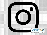 لوگو سیاه و سفید اینستاگرام