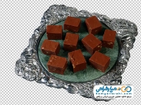تصویر png سینی شیرینی شکلاتی