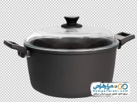 تصویر با کیفیت قابلمه با در پیرکس