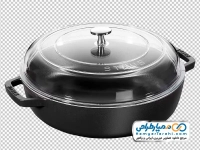تصویر با کیفیت ماهیتابه با در پیرکس