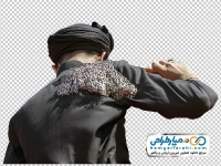 تصویر با کیفیت مرد در حال زنجیرزنی محرم