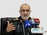 تصویر png سردار حسین سلامی در حال سخنرانی