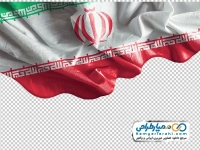 تصویر با کیفیت پرچم ایران در باد