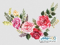 نقاشی کادر گل برای طراحی