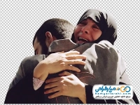 تصویر png رزمنده در آغوش مادر