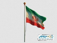 تصویر وکتوری پرچم ایران در باد با فرمت png