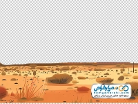 تصویر وکتوری بیابان