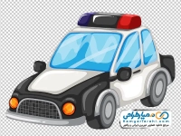عکس کارتونی ماشین پلیس با فرمت png