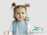 تصویر png دختر بچه با ماژیک در دست