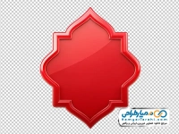 تصویر وکتوری کادر متن قرمز