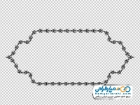 تصویر png قاب حاشیه تزئینی بدون پس زمینه