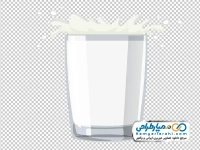 تصویر وکتوری لیوان شیر