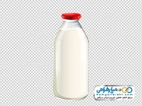 عکس وکتوری شیشه شیر با فرمت png