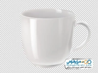 تصویر png ماگ قهوه سرامیکی سفید