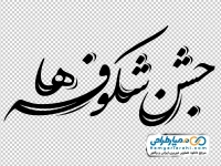 تایپوگرافی جشن شکوفه ها