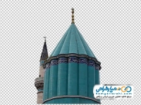 تصویر png گنبد سبز مقبره مولانا در قونیه