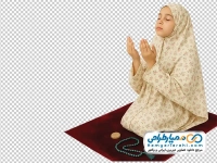 تصویر png دختر در حال نماز خواندن