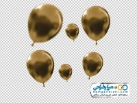 تصویر png بادکنک طلایی