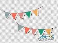 آیکون ریسه کاغذ رنگی تولد