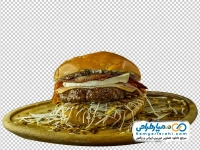 دانلود تصویر دوربری همبرگر