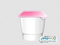 تصویر وکتوری خامه صبحانه در ظرف پلاستیکی در دار