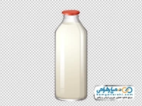 تصویر وکتوری شیشه شیر بدون برچسب