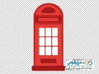 تصویر وکتوری کابین تلفن