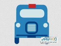 آیکون رنگی ماشین از نمای روبرو