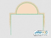 تصویر وکتوری طاق اسلامی با طرح های تزئینی