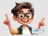 تصویر png پسر بچه شاد