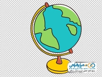 تصویر وکتوری کره زمین رومیزی با فرمت png