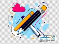 آیکون ابر و مداد