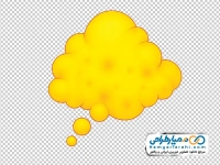 تصویر وکتوری حباب گفتار ابری شکل