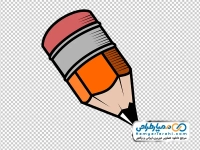 تصویر وکتوری مداد سیاه کوچک شده