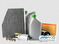 تصویر با کیفیت فیلتر و روغن موتور