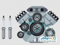 تصویر png شمع و موتور ماشین