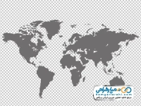 دانلود عکس وکتوری نقشه جهان