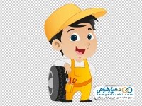 تصویر کارتونی تکنسین آپاراتی