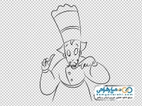 نقاشی سرآشپز در حال چشیدن غذا