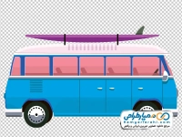 تصویر وکتوری ون مسافرتی قدیمی