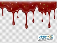 تصویر وکتوری سس شکلات در حال چکه کردن با دراژه