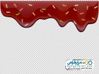 تصویر png سس شکلات در حال ریختن با دراژه