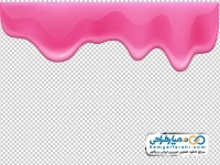 تصویر وکتوری کرم توت فرنگی در حال چکیدن