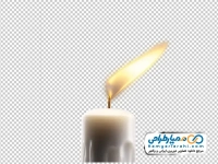 تصویر png شمع روشن در باد