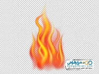 فایل png شعله های آتش