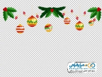 تصویر وکتوری گوی های تزئینی کریسمس
