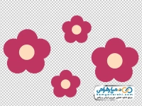 نقاشی گل پنج پر صورتی