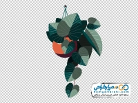 تصویر وکتوری گلدان گل آپارتمانی آویزان