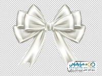 تصویر png ربان پاپیون سفید