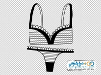 عکس وکتوری سیاه و سفید لباس زیر زنانه